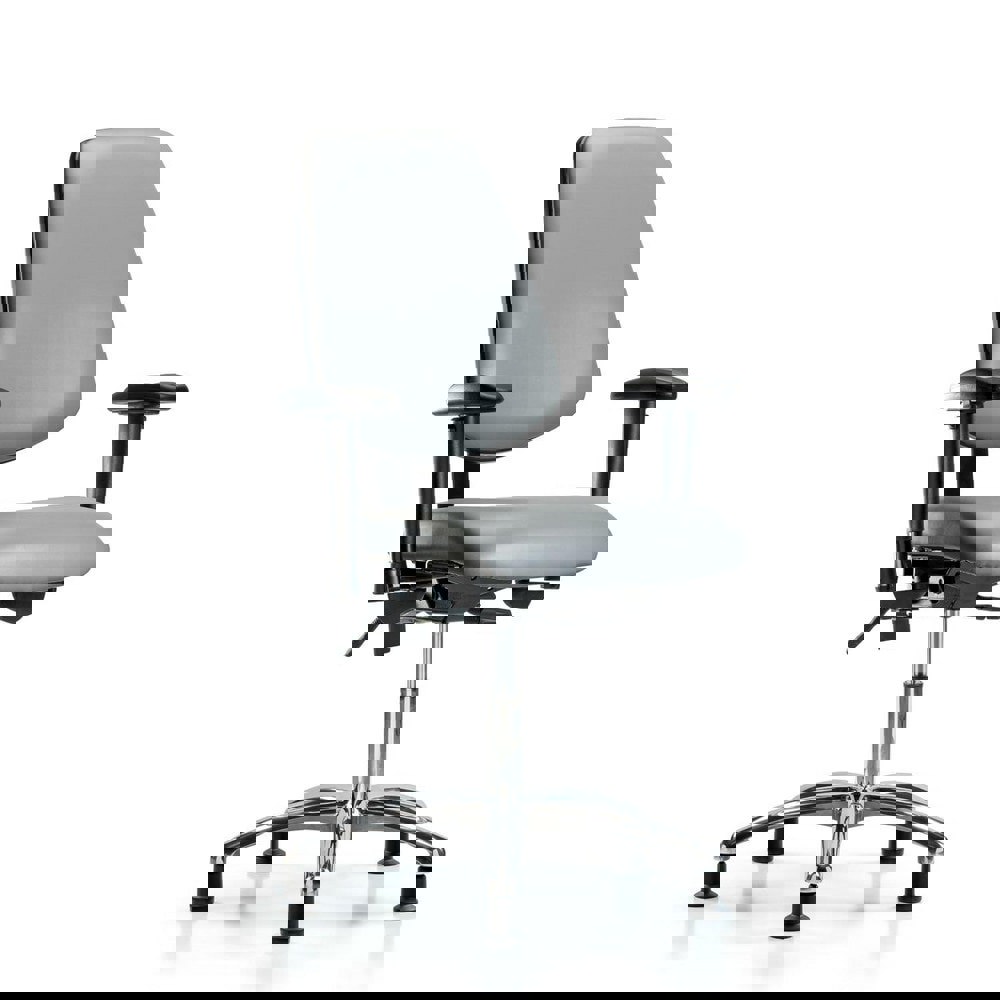 Task Chair: Vinyl, Sterling