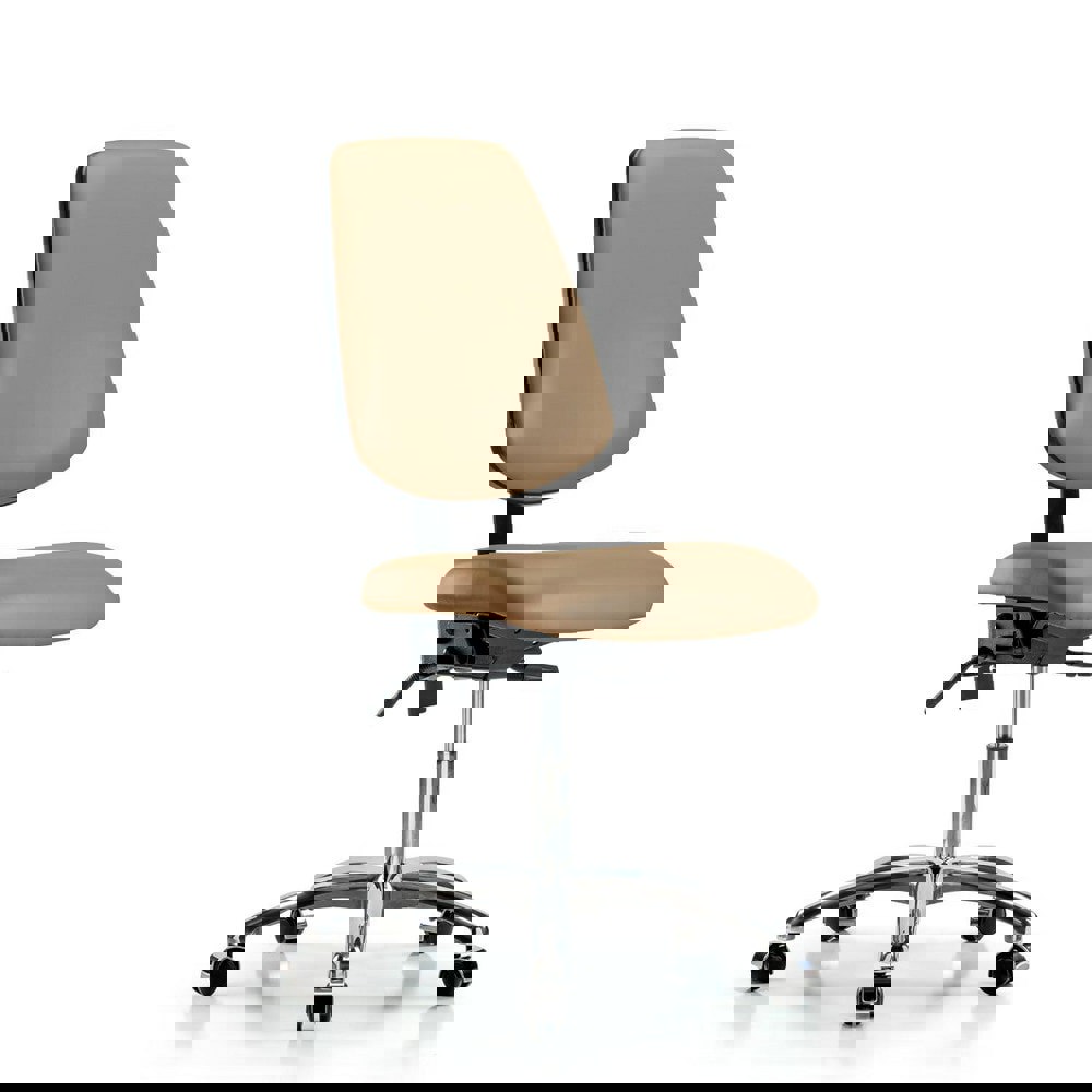 Task Chair: Vinyl, Taupe