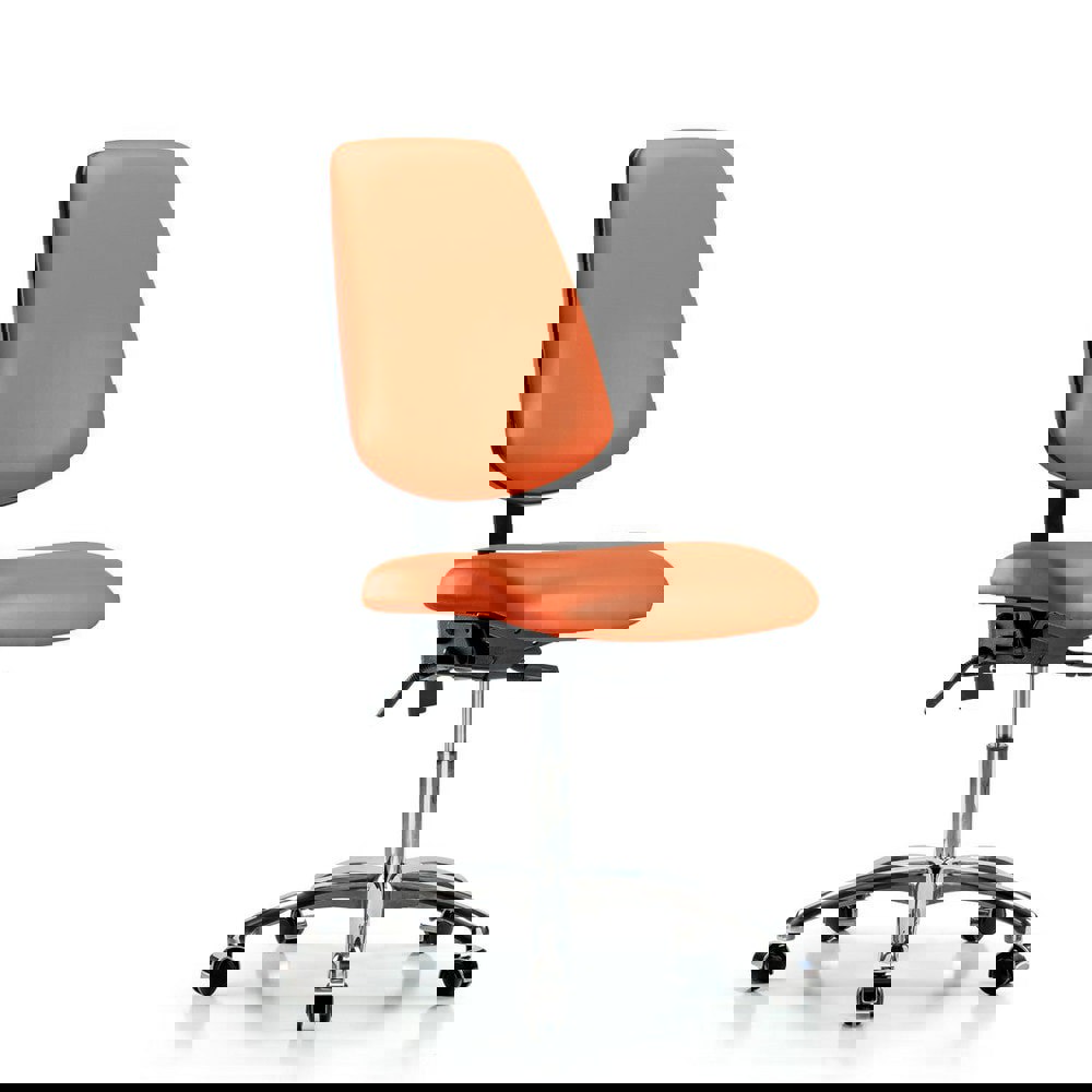 Task Chair: Vinyl, Orange Kist