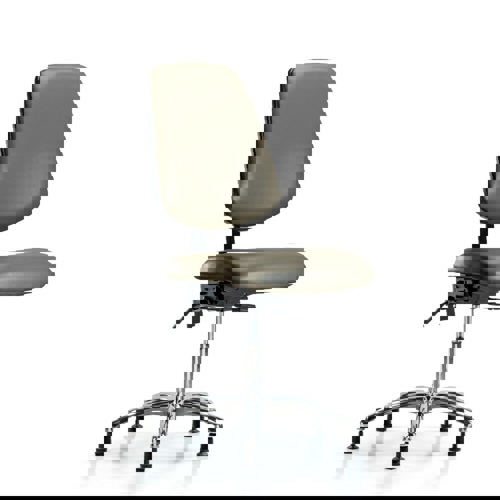 Task Chair: Vinyl, Taupe