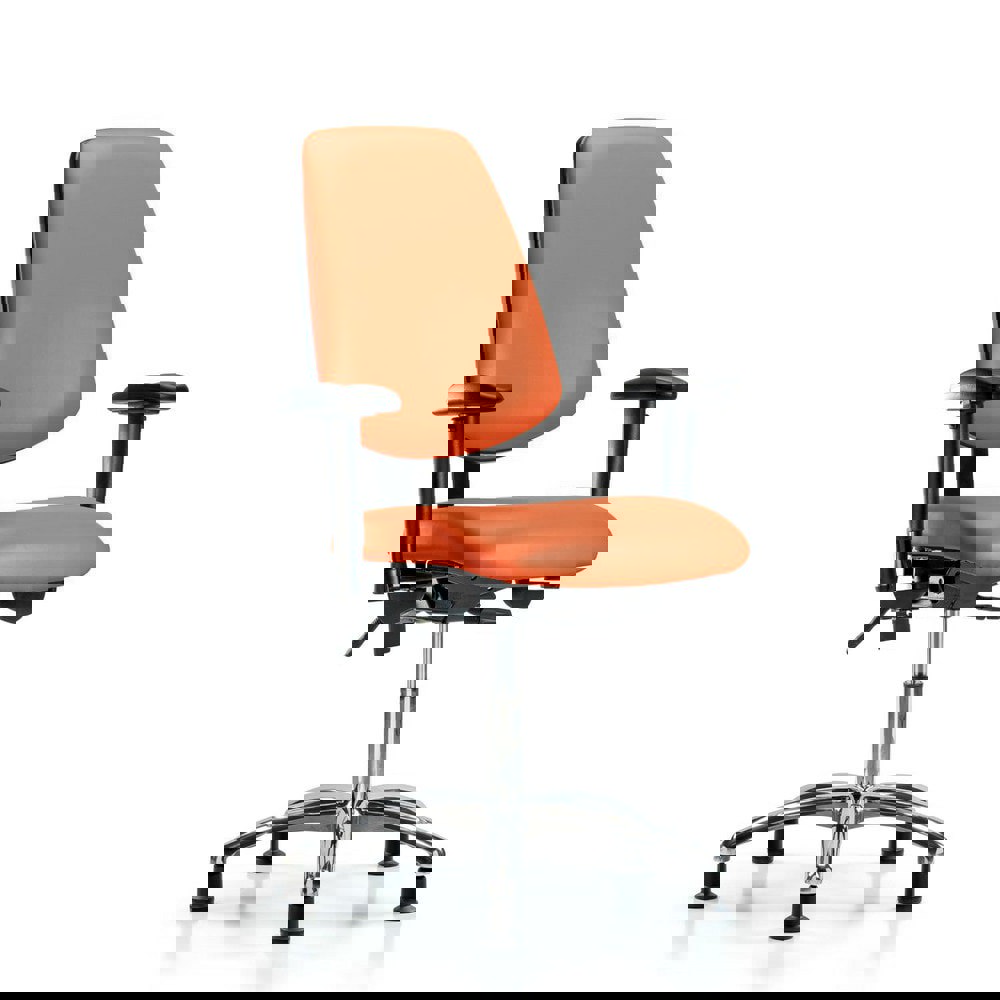 Task Chair: Vinyl, Orange Kist