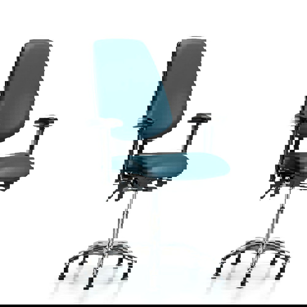 Task Chair: Vinyl, Marine Blue