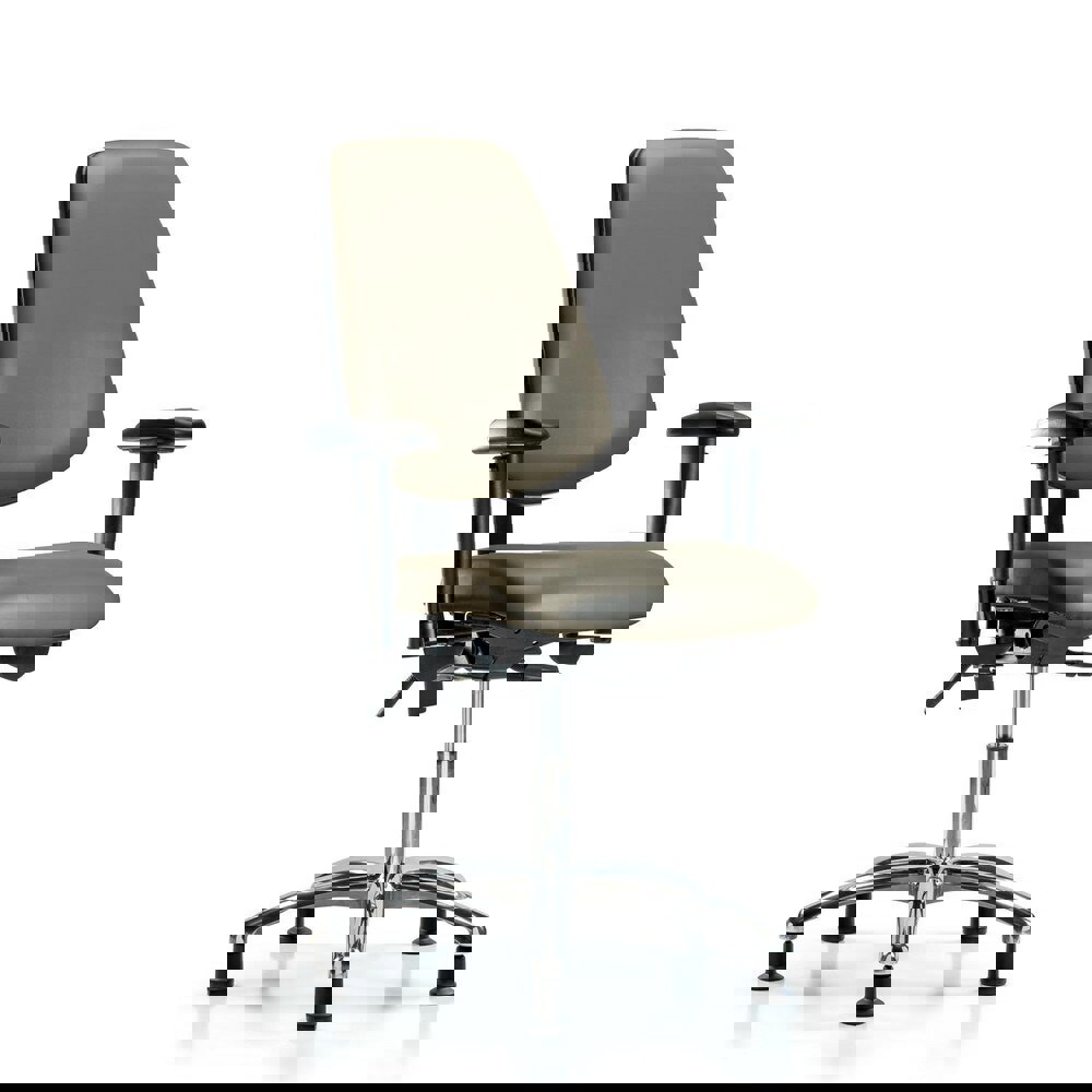 Task Chair: Vinyl, Taupe