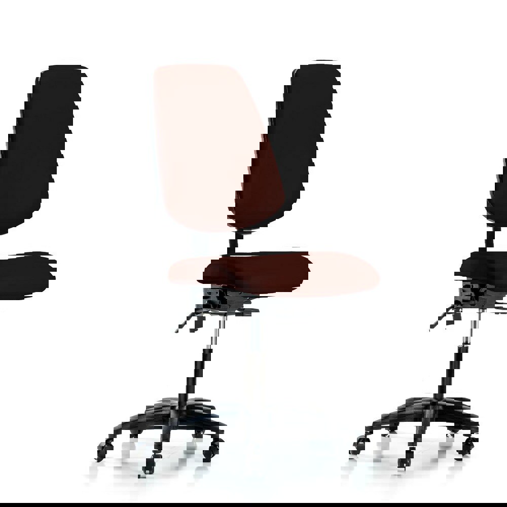 Task Chair: Vinyl, Burgundy