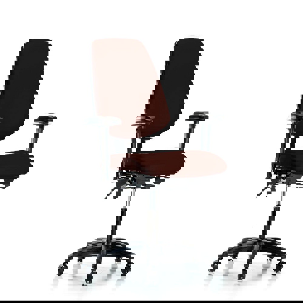 Task Chair: Vinyl, Burgundy