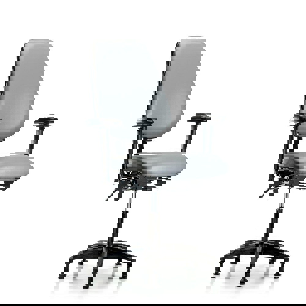 Task Chair: Vinyl, Sterling