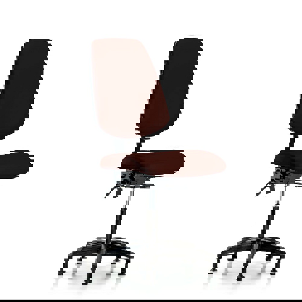 Task Chair: Vinyl, Burgundy