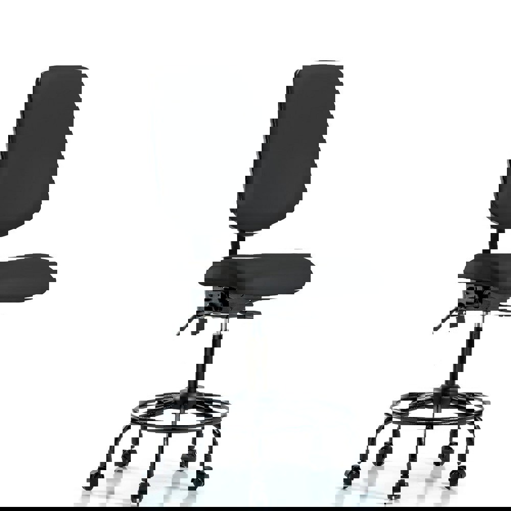 Task Chair: Vinyl, Black