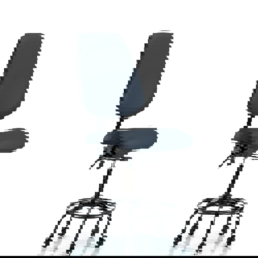 Task Chair: Vinyl, Imperial Blue