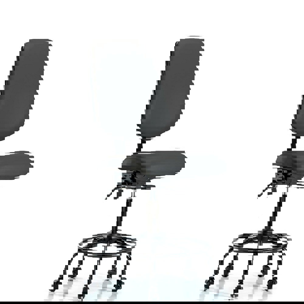 Task Chair: Vinyl, Charcoal