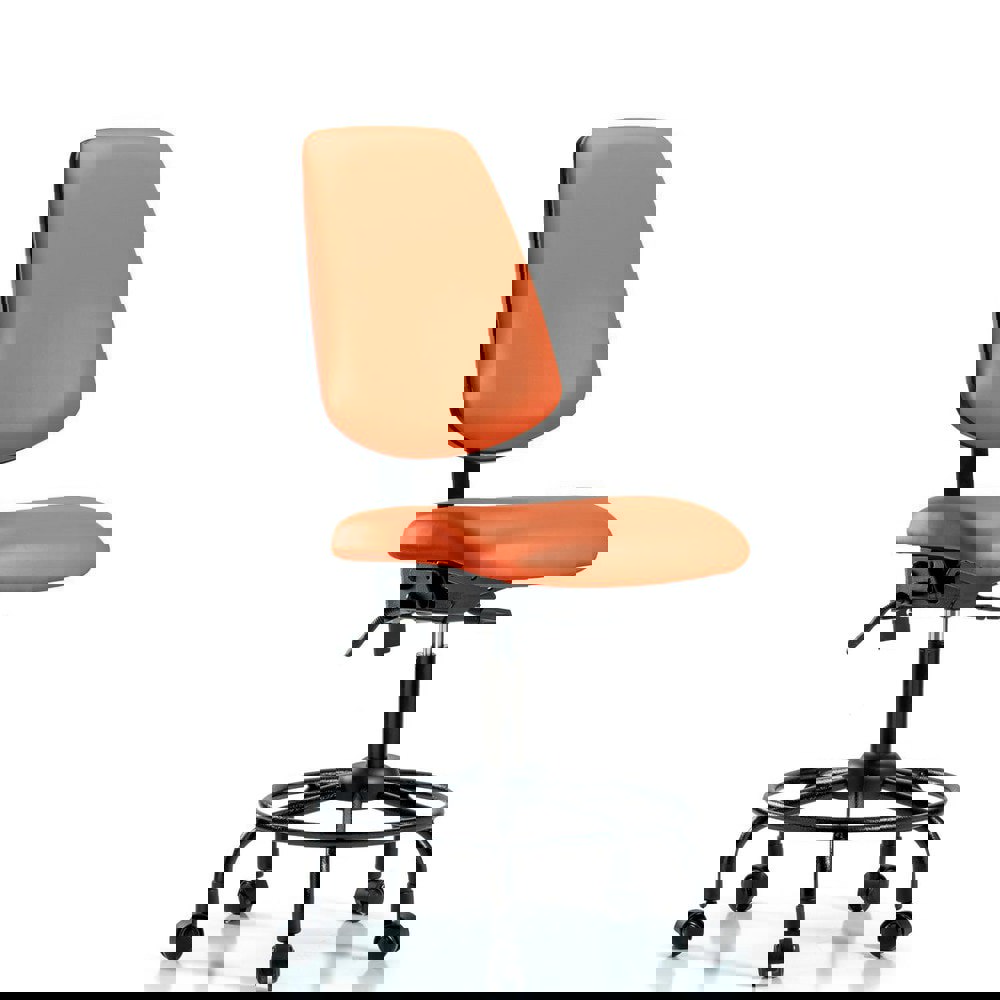 Task Chair: Vinyl, Orange Kist