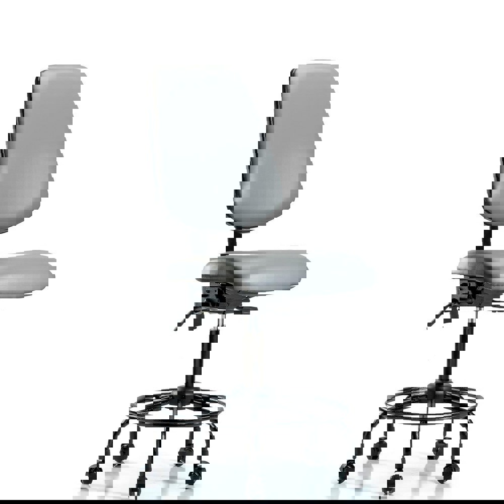 Task Chair: Vinyl, Sterling