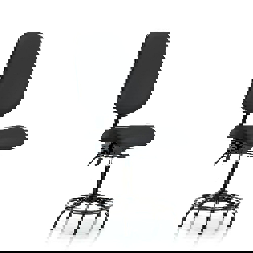 Task Chair: Vinyl, Black