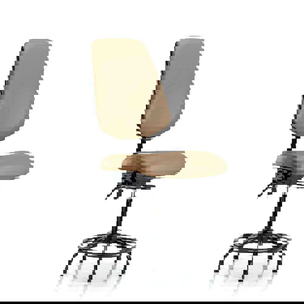 Task Chair: Vinyl, Taupe