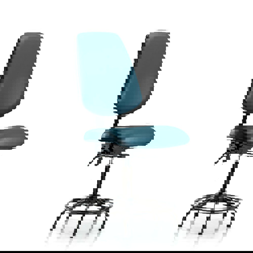 Task Chair: Vinyl, Marine Blue