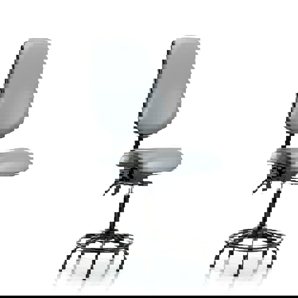 Task Chair: Vinyl, Sterling