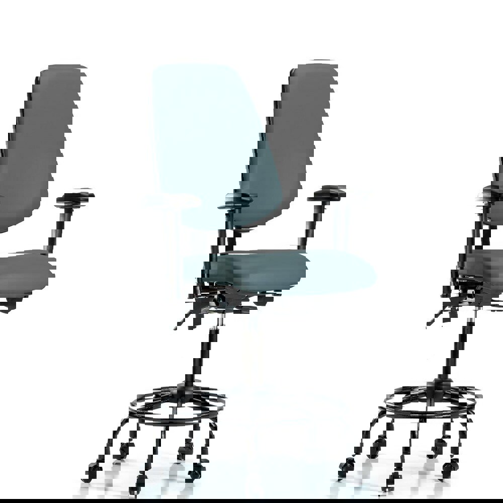 Task Chair: Vinyl, Colonial Blue