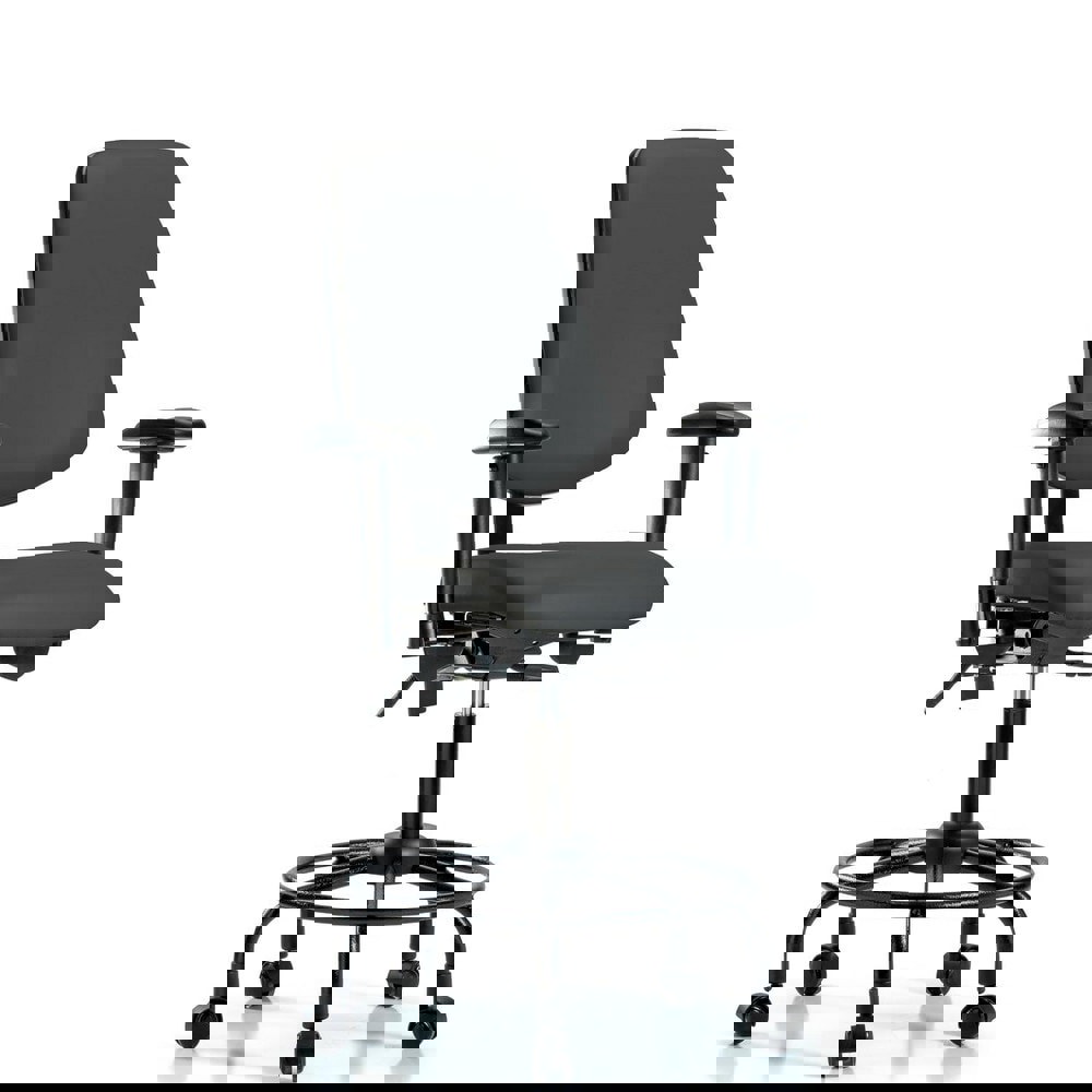 Task Chair: Vinyl, Charcoal