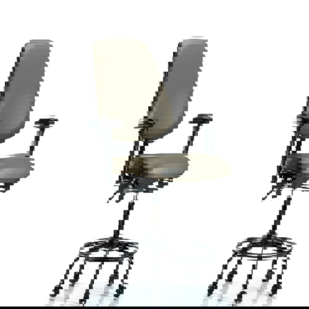 Task Chair: Vinyl, Taupe