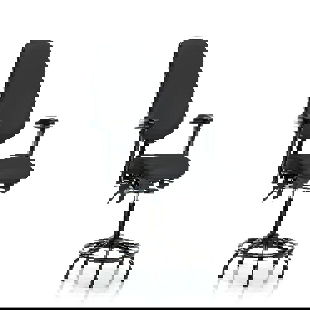 Task Chair: Vinyl, Black