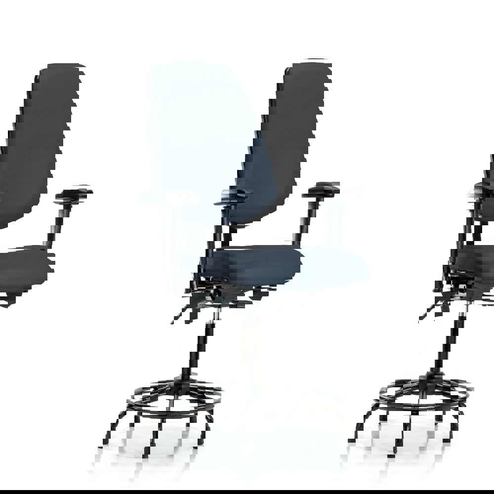 Task Chair: Vinyl, Imperial Blue