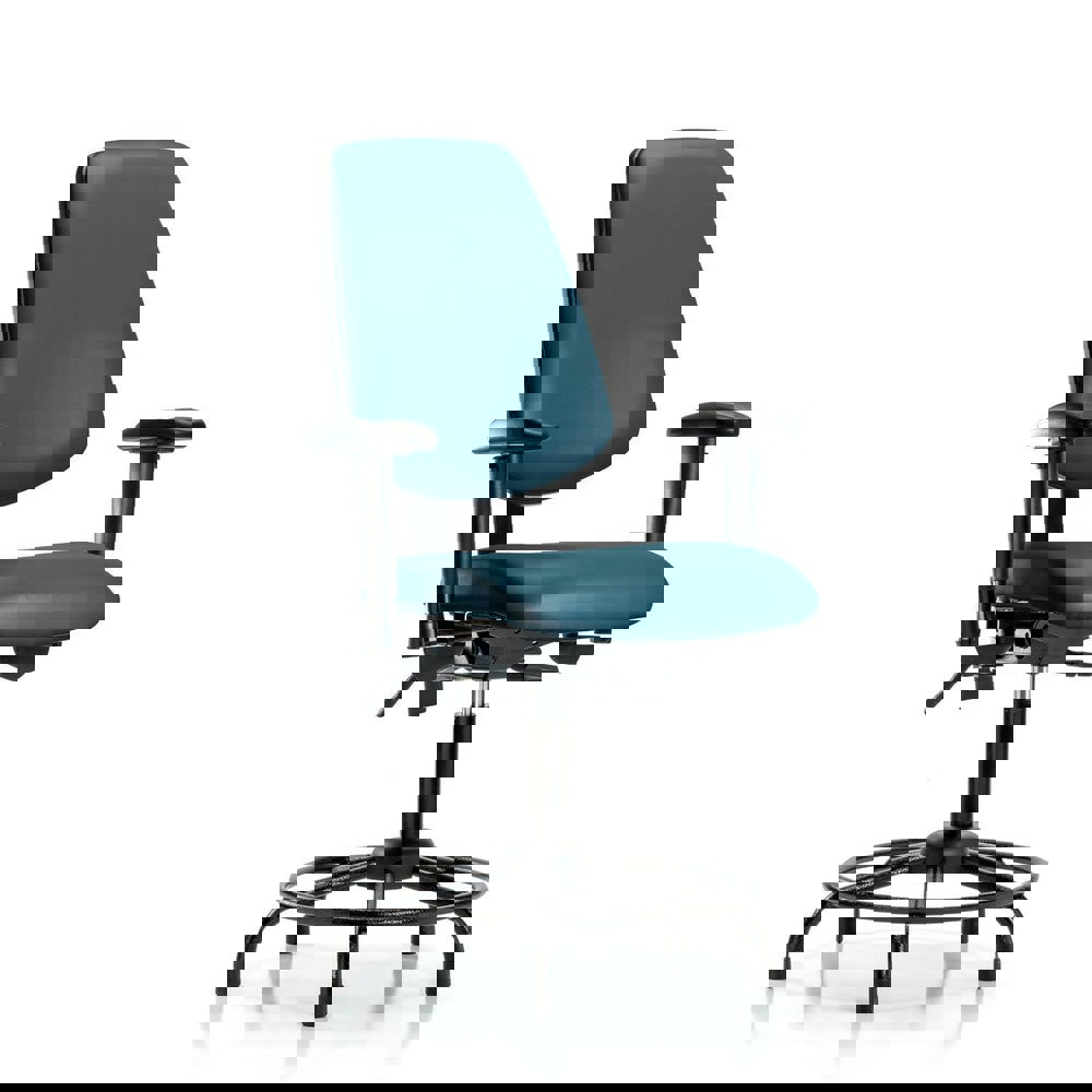 Task Chair: Vinyl, Marine Blue