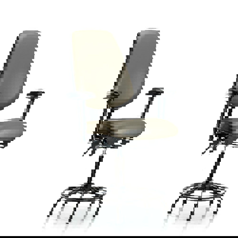 Task Chair: Vinyl, Taupe