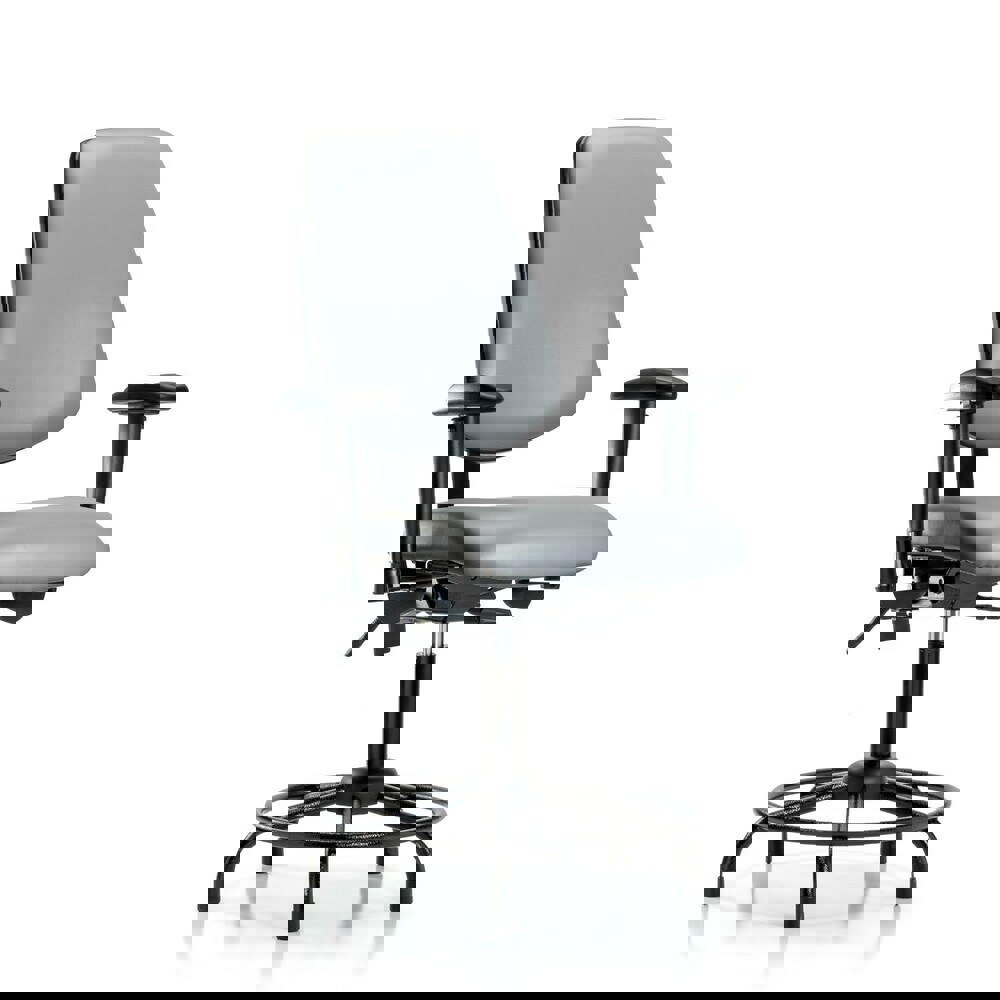 Task Chair: Vinyl, Sterling