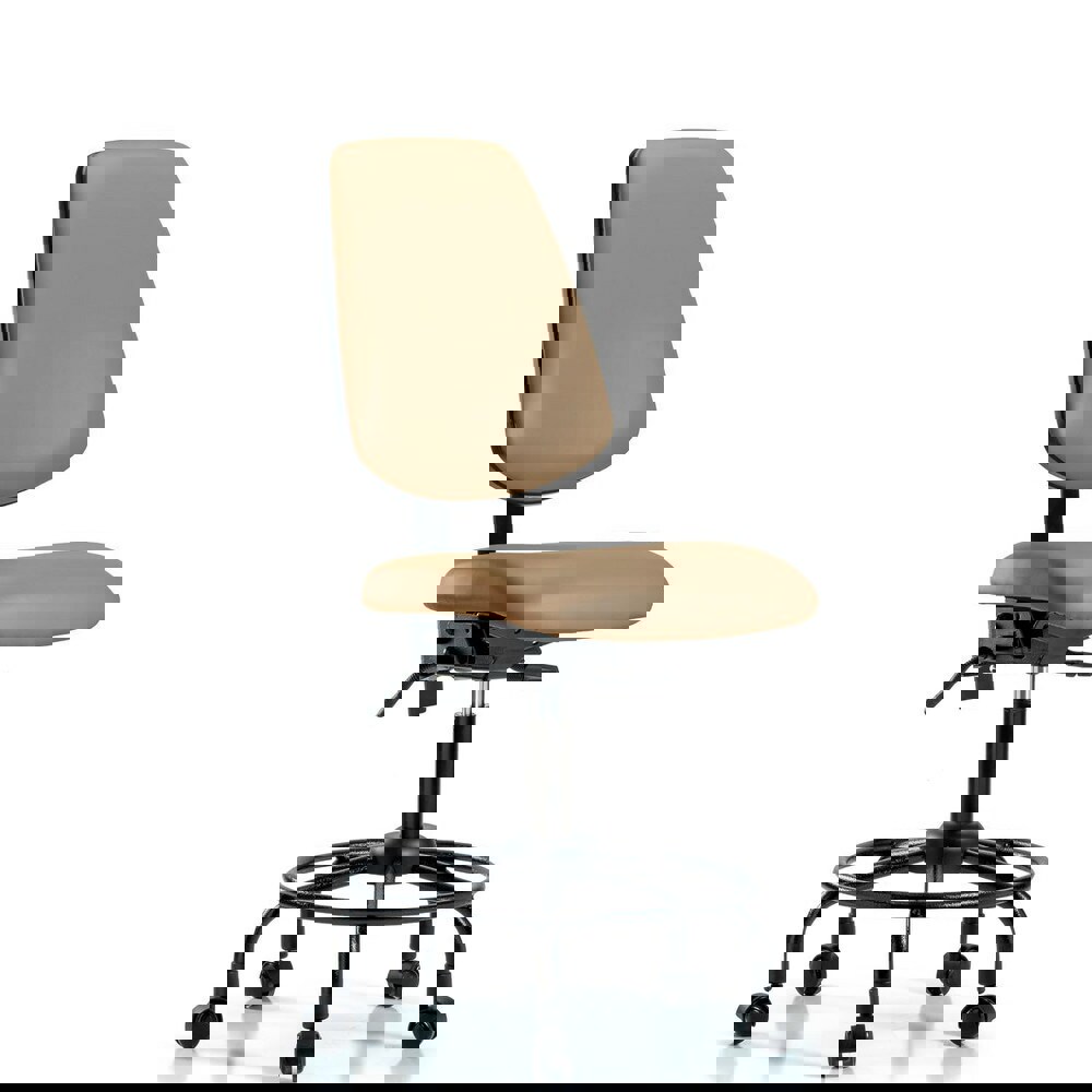 Task Chair: Vinyl, Taupe