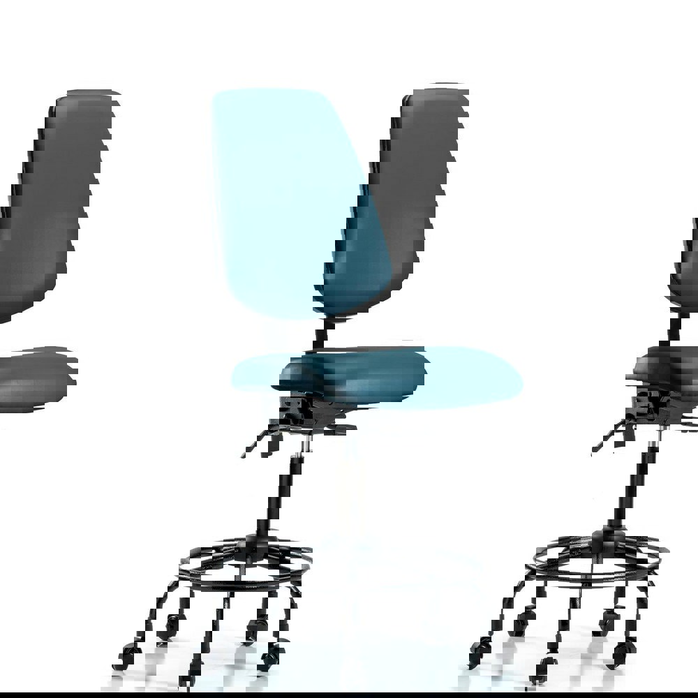 Task Chair: Vinyl, Marine Blue