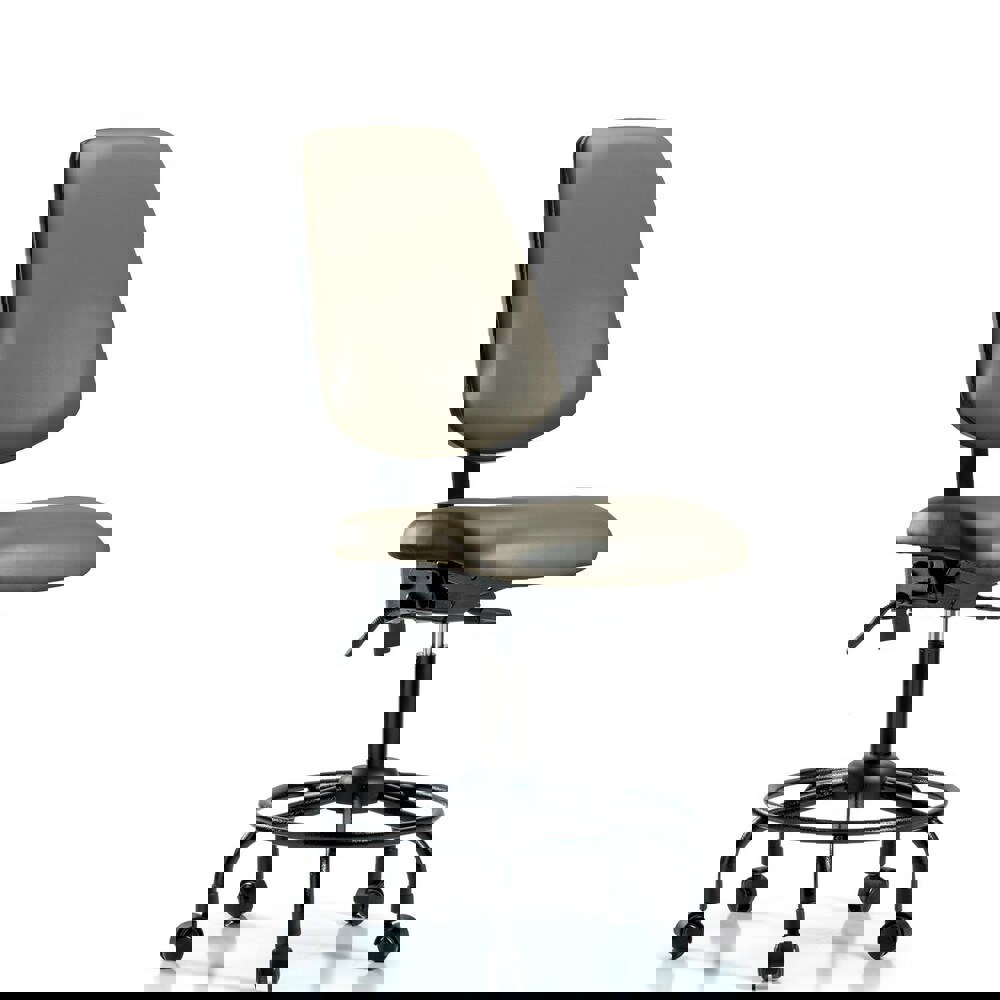 Task Chair: Vinyl, Taupe