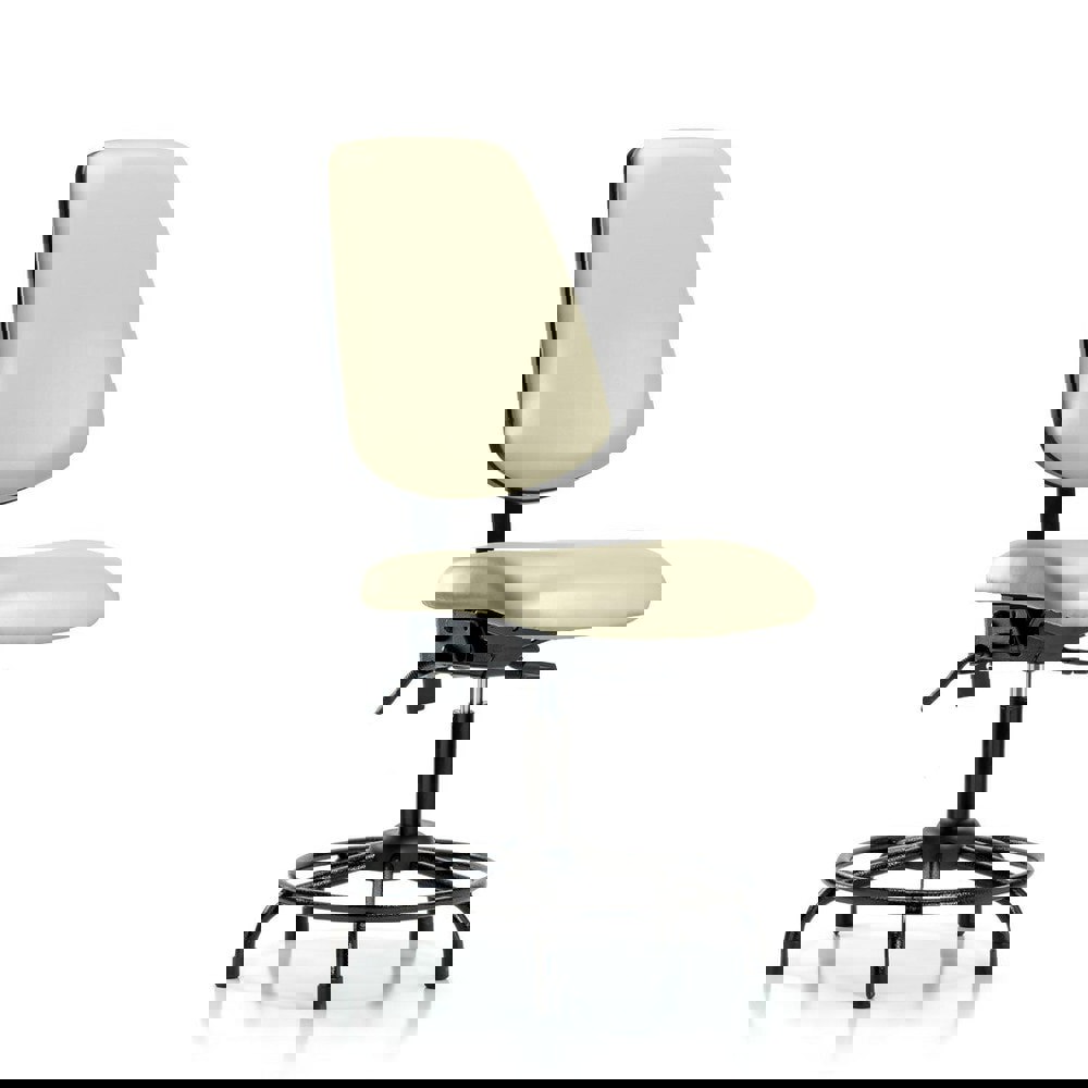 Task Chair: Vinyl, Adobe White