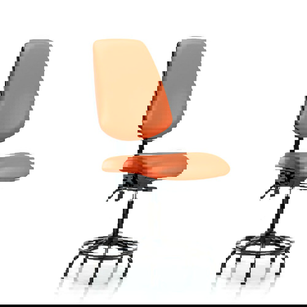 Task Chair: Vinyl, Orange Kist