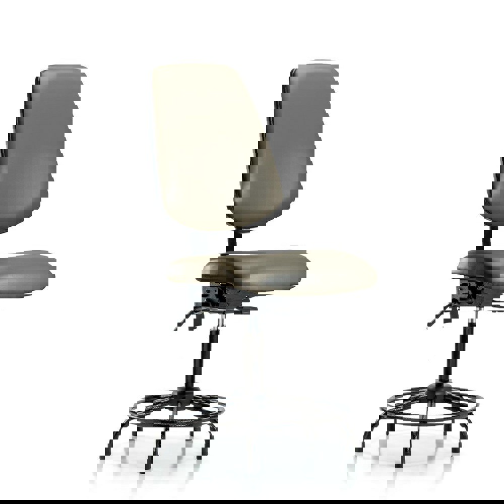 Task Chair: Vinyl, Taupe