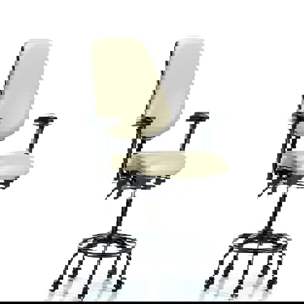 Task Chair: Vinyl, Adobe White