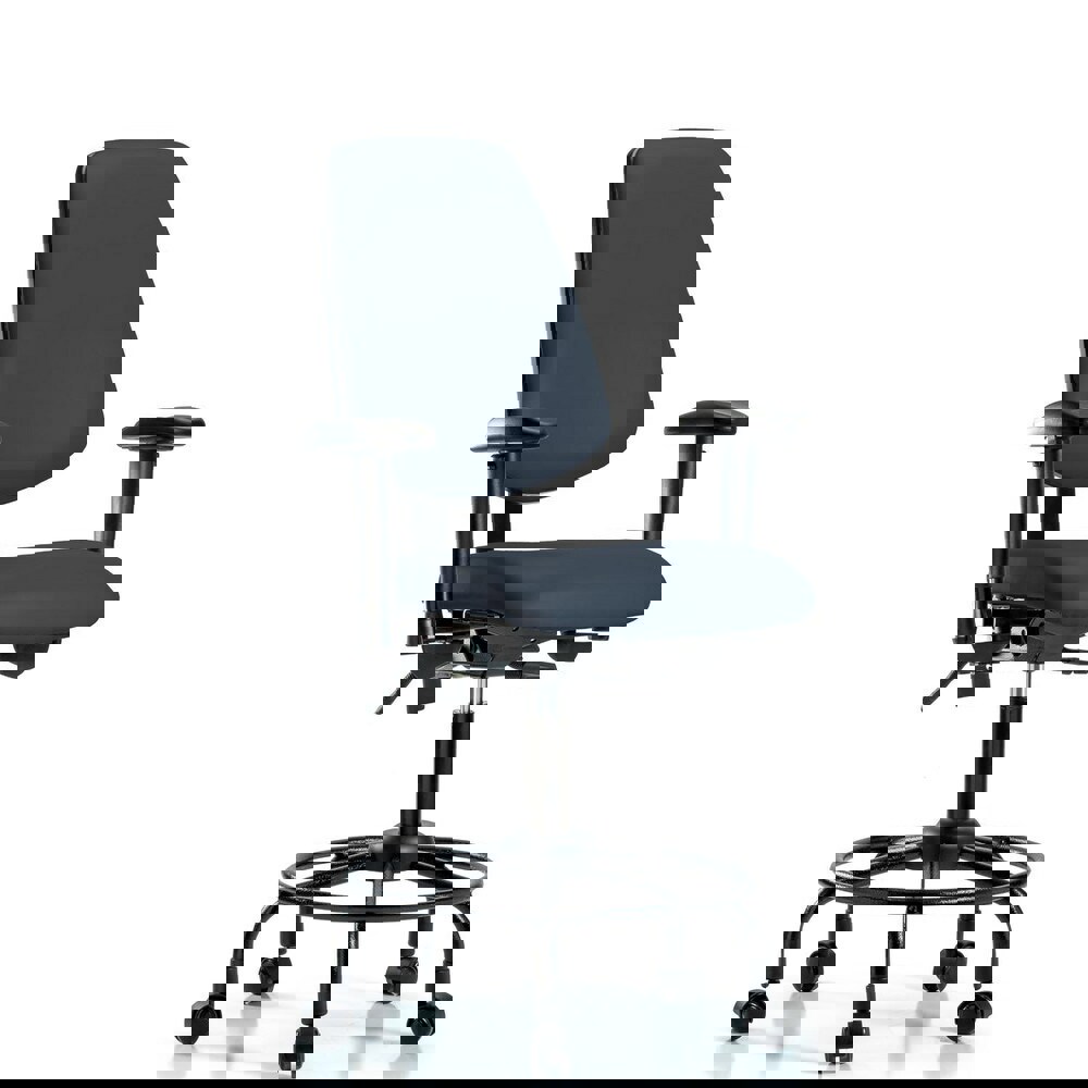 Task Chair: Vinyl, Imperial Blue