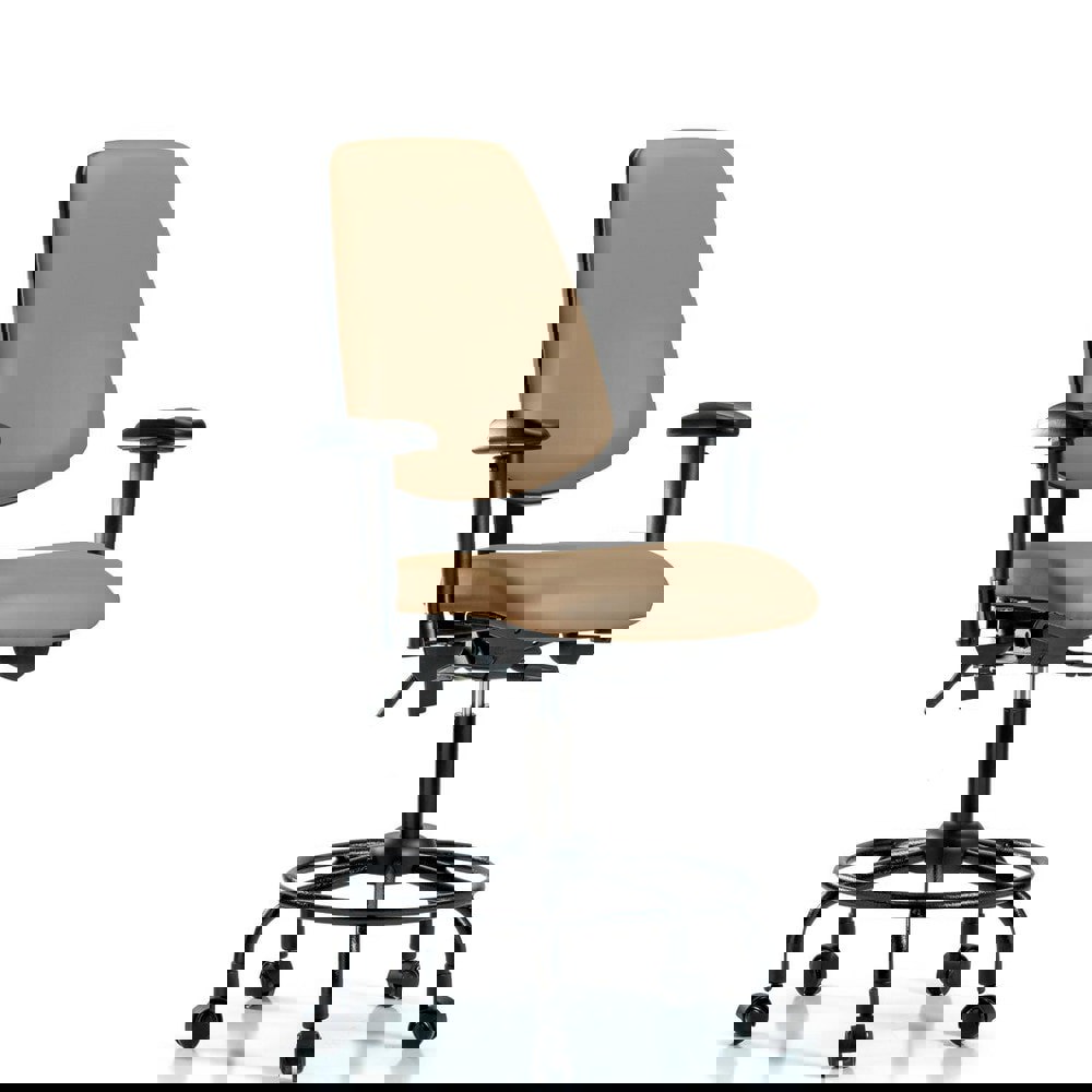 Task Chair: Vinyl, Taupe