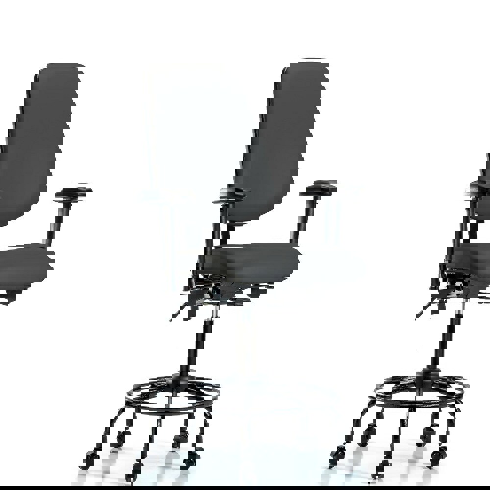 Task Chair: Vinyl, Charcoal