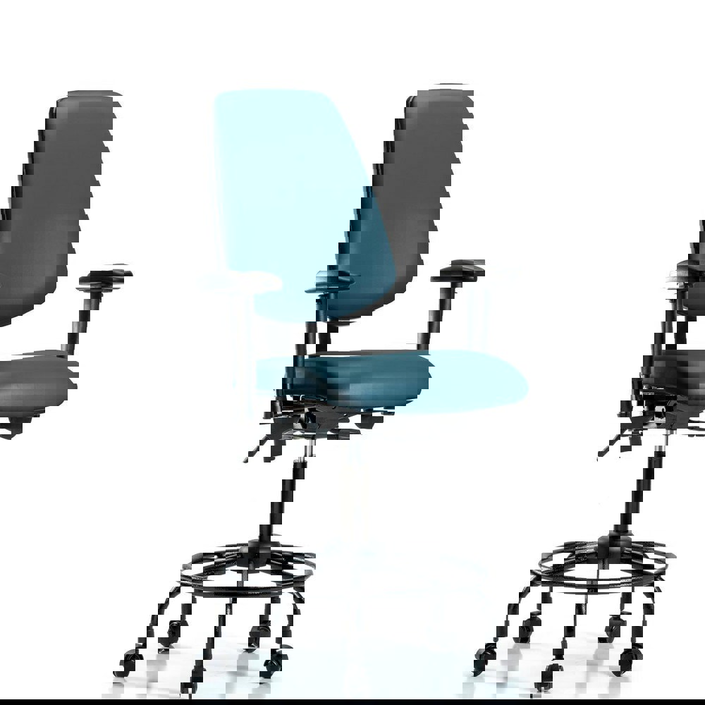 Task Chair: Vinyl, Marine Blue