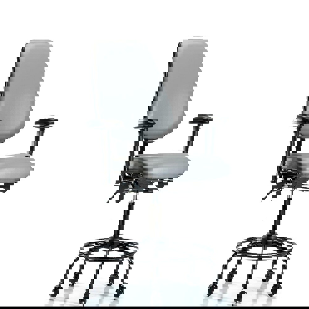 Task Chair: Vinyl, Sterling