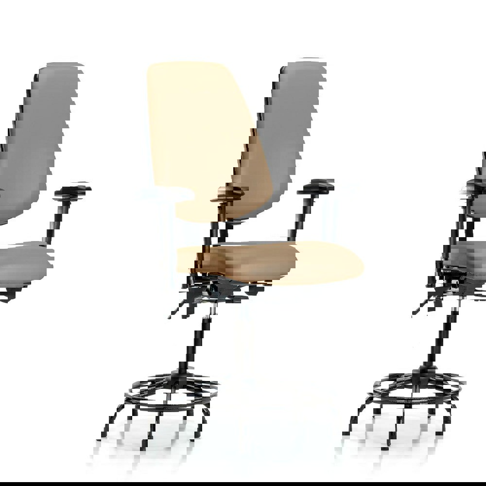 Task Chair: Vinyl, Taupe