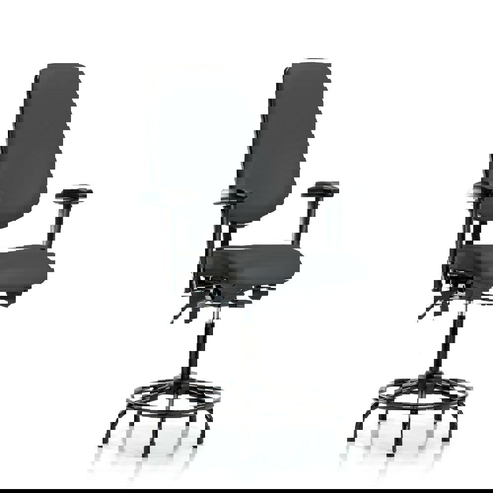 Task Chair: Vinyl, Charcoal