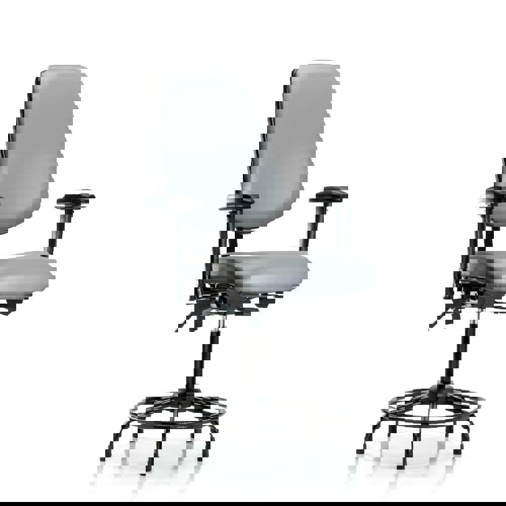 Task Chair: Vinyl, Sterling