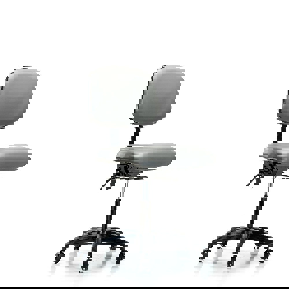 Task Chair: Vinyl, Sterling