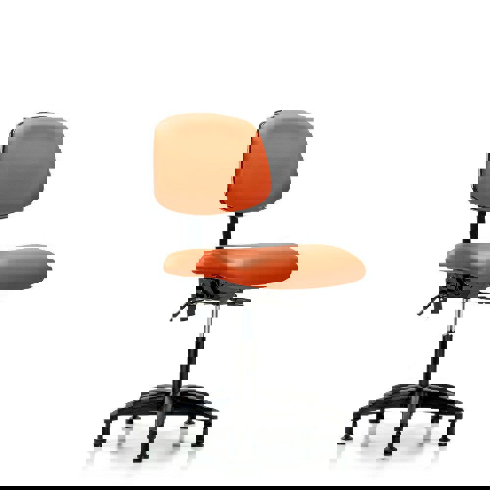 Task Chair: Vinyl, Orange Kist