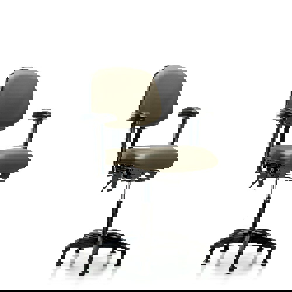 Task Chair: Vinyl, Taupe