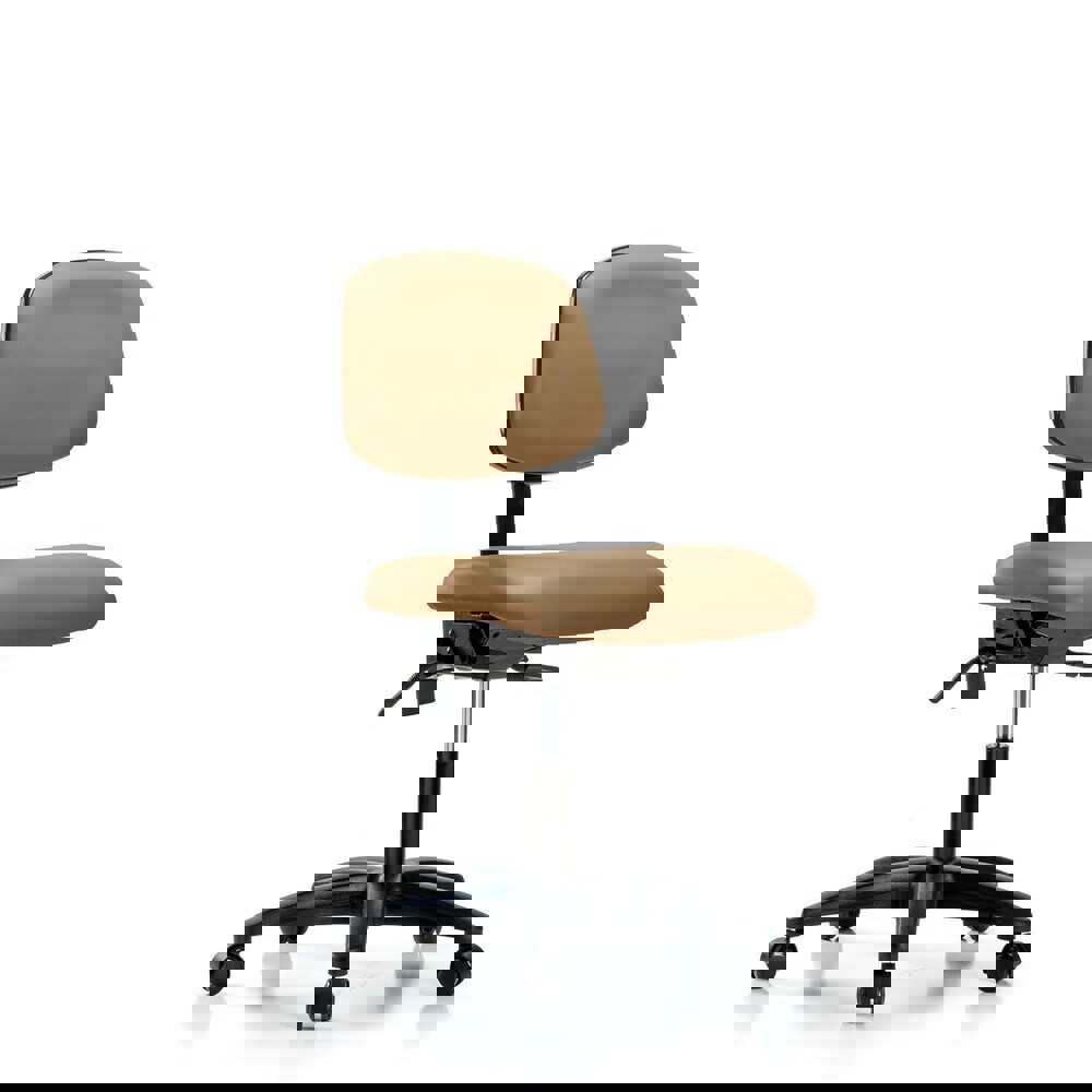 Task Chair: Vinyl, Taupe