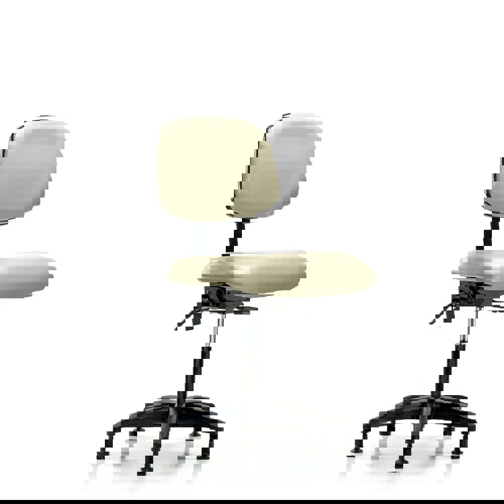 Task Chair: Vinyl, Adobe White