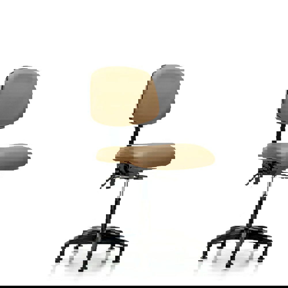 Task Chair: Vinyl, Taupe