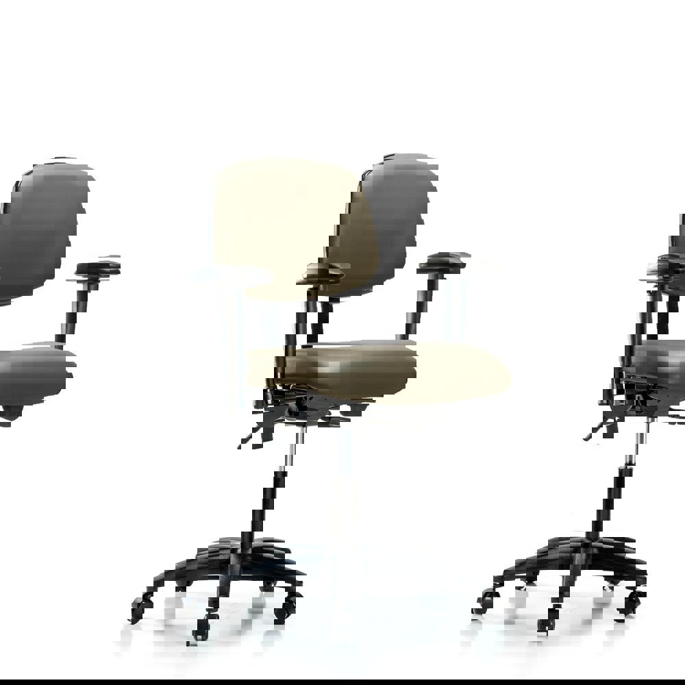 Task Chair: Vinyl, Taupe